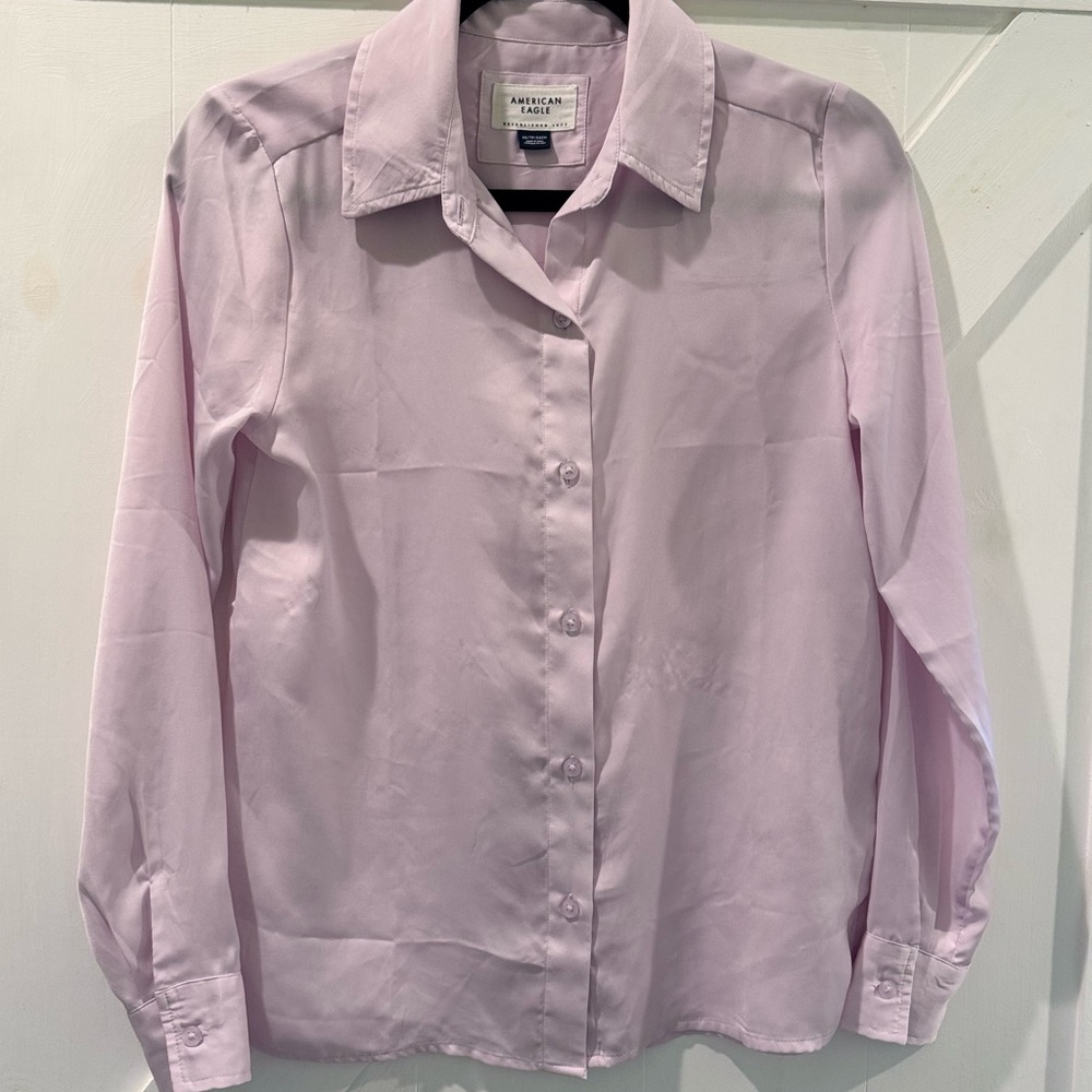 Pastel Purple AE Button-Up Shirt